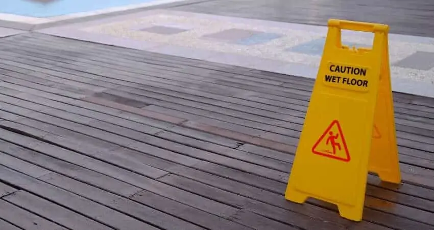 Wet floor sign