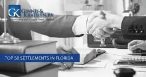 Ginnis, Krathen, & Zelnick Named in the Top 50 Settlements in Florida
