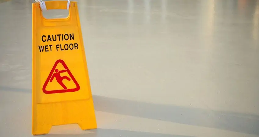 Wet floor sign