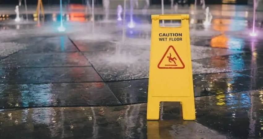 Wet floor sign