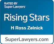 H Ross Zelnick is rated by Super Lawyers as a Rising Star