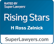 H Ross Zelnick is rated by Super Lawyers as a Rising Star